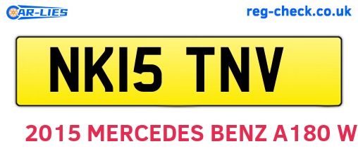 NK15TNV are the vehicle registration plates.