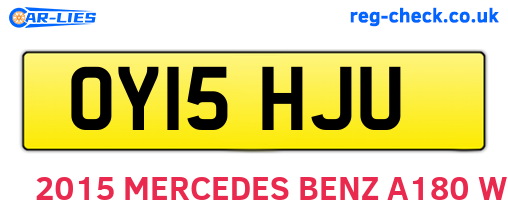 OY15HJU are the vehicle registration plates.