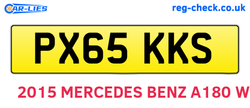 PX65KKS are the vehicle registration plates.