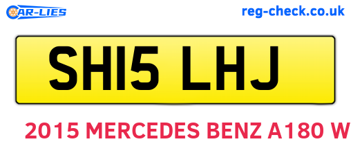 SH15LHJ are the vehicle registration plates.