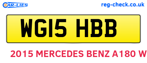 WG15HBB are the vehicle registration plates.