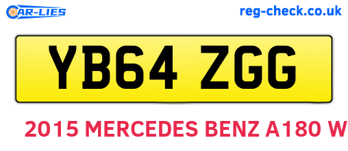 YB64ZGG are the vehicle registration plates.