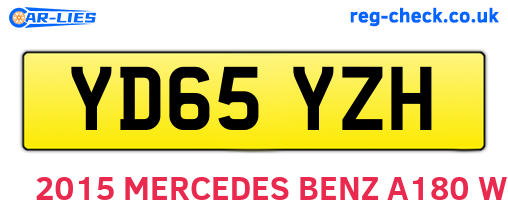 YD65YZH are the vehicle registration plates.