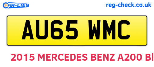 AU65WMC are the vehicle registration plates.