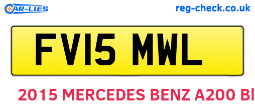FV15MWL are the vehicle registration plates.