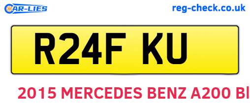 R24FKU are the vehicle registration plates.
