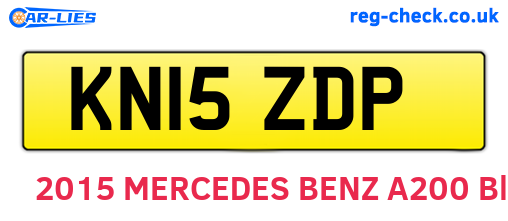 KN15ZDP are the vehicle registration plates.