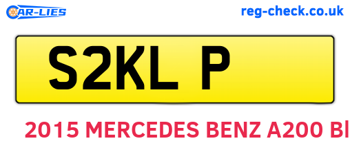 S2KLP are the vehicle registration plates.