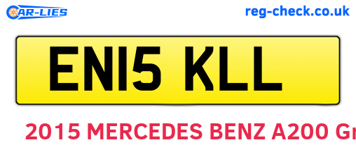 EN15KLL are the vehicle registration plates.