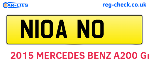 N10ANO are the vehicle registration plates.