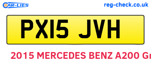PX15JVH are the vehicle registration plates.