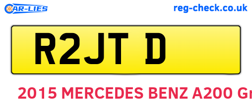 R2JTD are the vehicle registration plates.