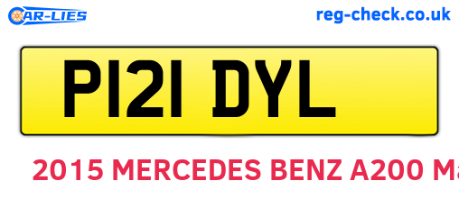 P121DYL are the vehicle registration plates.