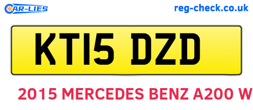 KT15DZD are the vehicle registration plates.