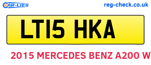 LT15HKA are the vehicle registration plates.