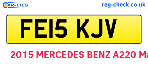 FE15KJV are the vehicle registration plates.