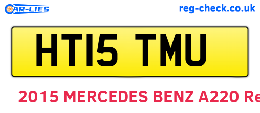 HT15TMU are the vehicle registration plates.