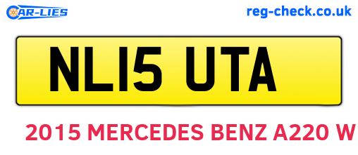 NL15UTA are the vehicle registration plates.