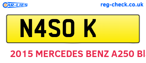 N4SOK are the vehicle registration plates.