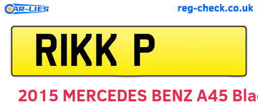 R1KKP are the vehicle registration plates.
