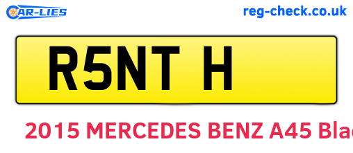R5NTH are the vehicle registration plates.
