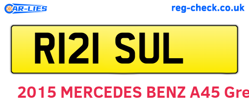 R121SUL are the vehicle registration plates.