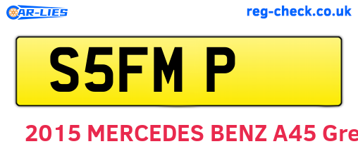 S5FMP are the vehicle registration plates.
