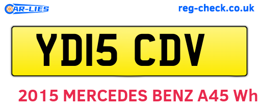 YD15CDV are the vehicle registration plates.