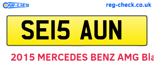 SE15AUN are the vehicle registration plates.