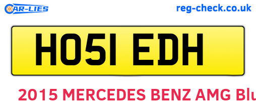 HO51EDH are the vehicle registration plates.