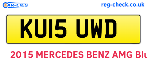 KU15UWD are the vehicle registration plates.