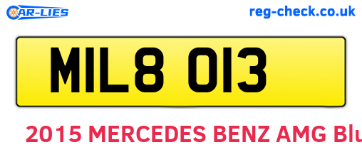MIL8013 are the vehicle registration plates.