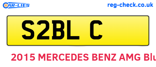 S2BLC are the vehicle registration plates.