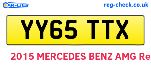YY65TTX are the vehicle registration plates.