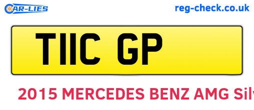 T11CGP are the vehicle registration plates.