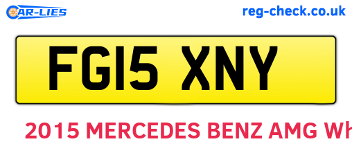 FG15XNY are the vehicle registration plates.