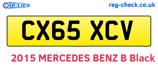 CX65XCV are the vehicle registration plates.