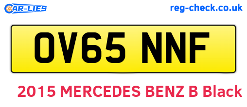 OV65NNF are the vehicle registration plates.