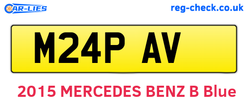 M24PAV are the vehicle registration plates.