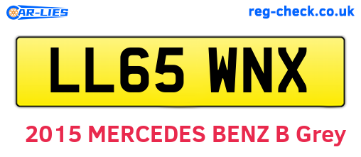 LL65WNX are the vehicle registration plates.