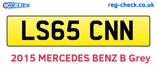 LS65CNN are the vehicle registration plates.