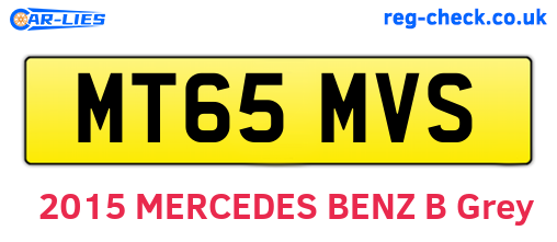 MT65MVS are the vehicle registration plates.