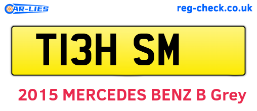 T13HSM are the vehicle registration plates.