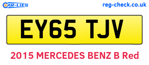 EY65TJV are the vehicle registration plates.