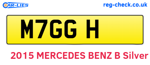 M7GGH are the vehicle registration plates.