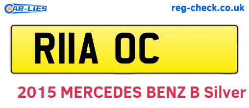 R11AOC are the vehicle registration plates.