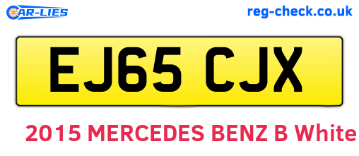 EJ65CJX are the vehicle registration plates.