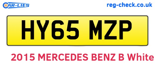 HY65MZP are the vehicle registration plates.
