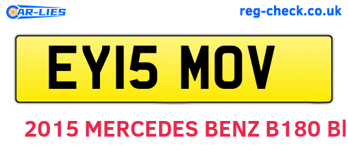 EY15MOV are the vehicle registration plates.