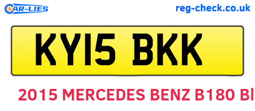 KY15BKK are the vehicle registration plates.